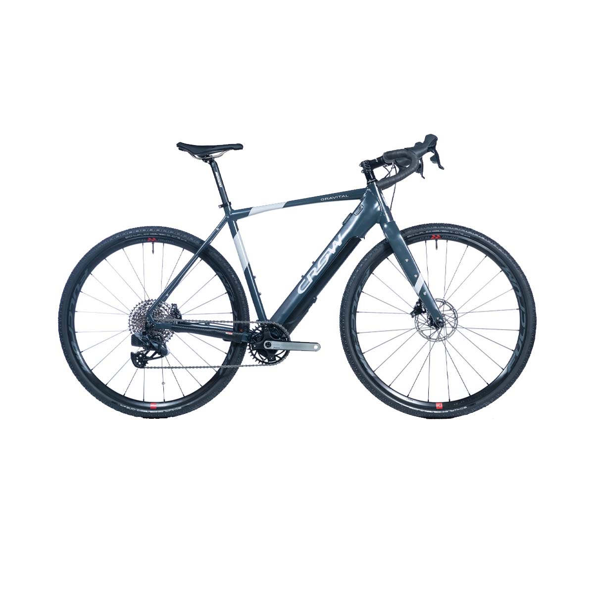 Bicicleta eléctrica Crow Gravital SL 1 AXS Gris