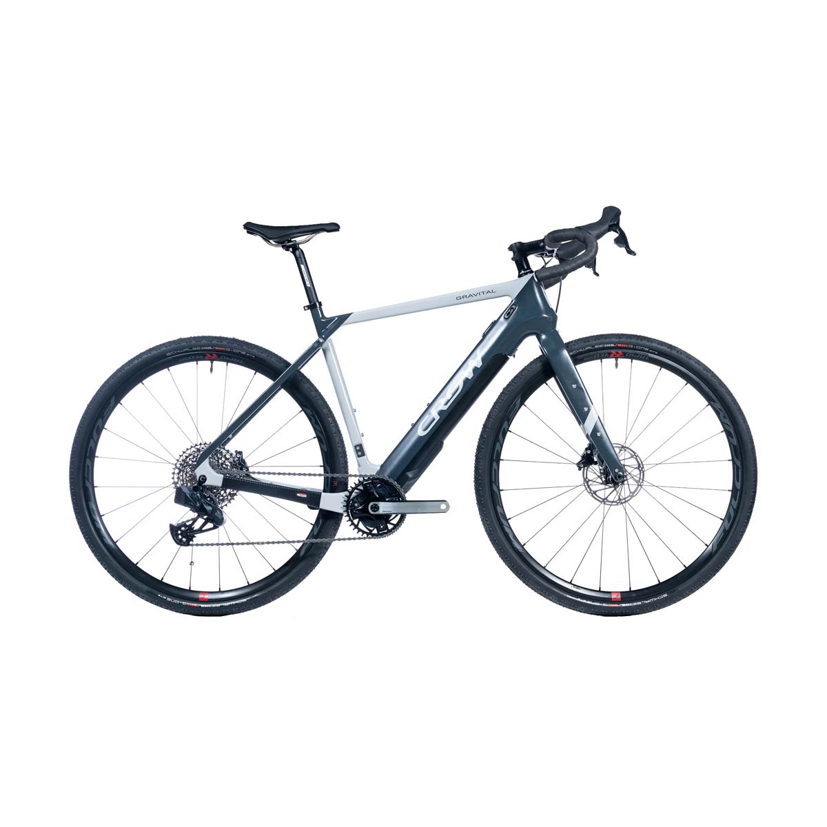 Bicicleta eléctrica Crow Gravital UL 2 AXS Gris