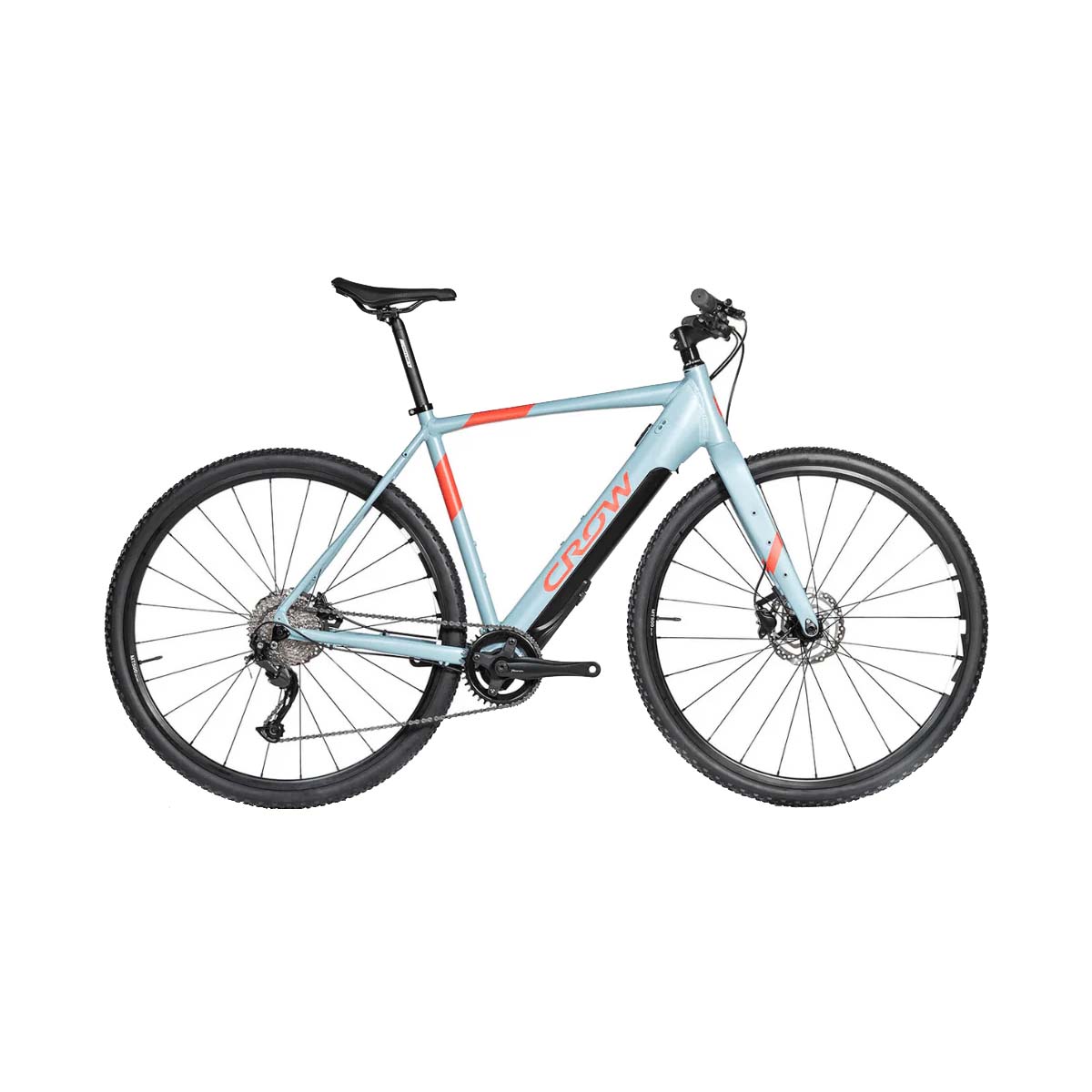 Bicicleta eléctrica Crow Risbar SL 3 Azul y naranja