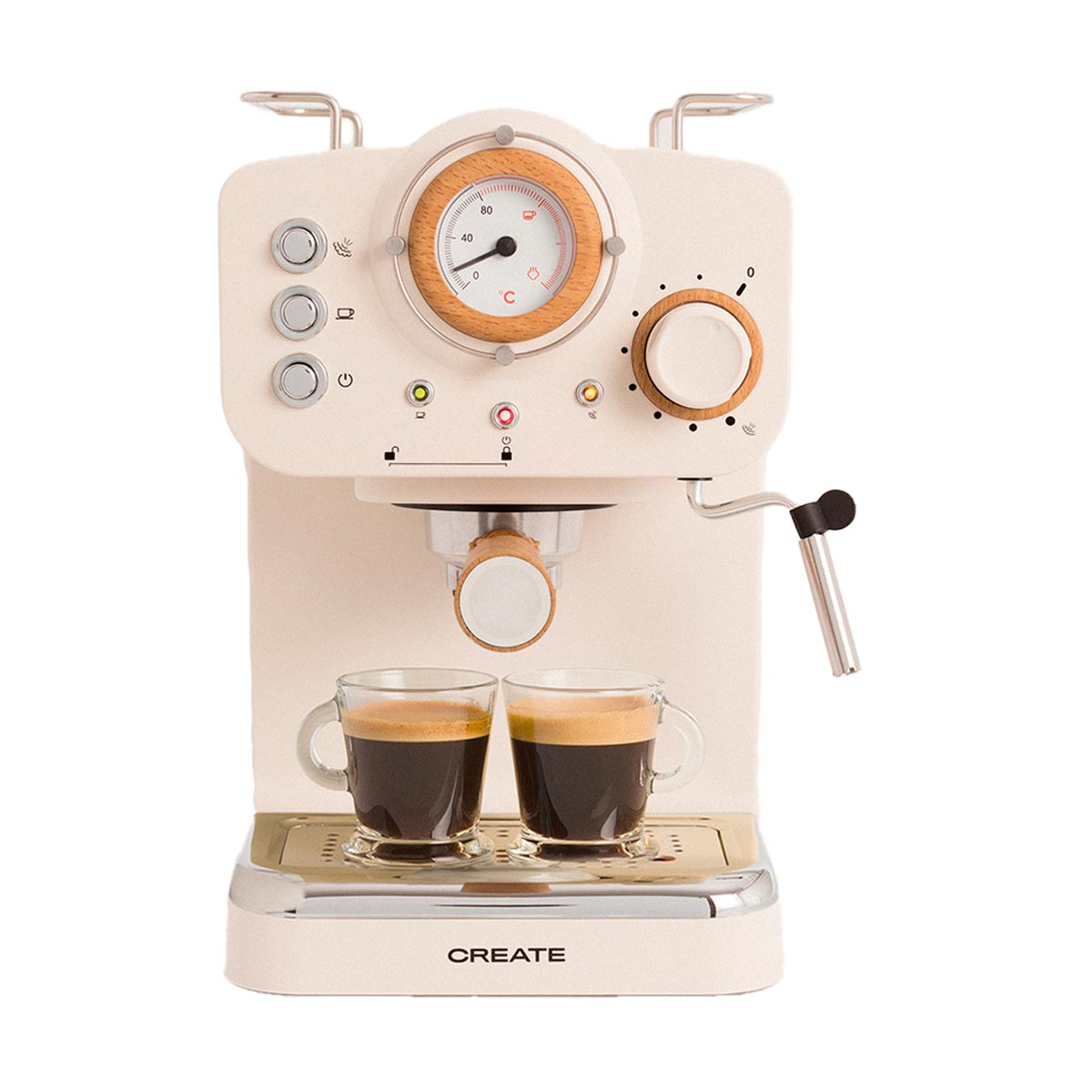 Cafetera Create Thera Retro Express Blanco Roto