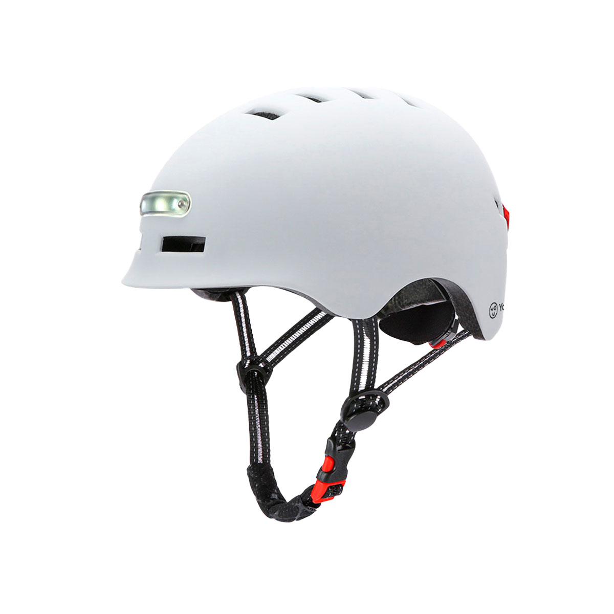 Casco patinete eléctrico o bici con LED Youin Blanco