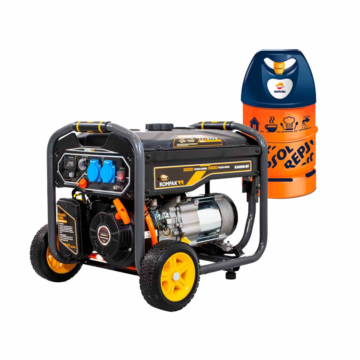 Generador eléctrico Kompak K4000S-DF