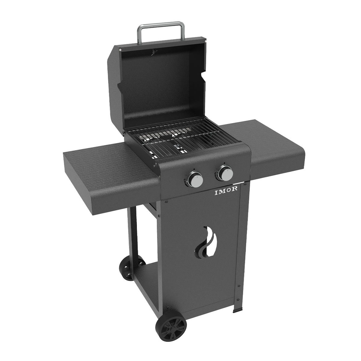 Imor Pereda Barbacoa de gas Negra