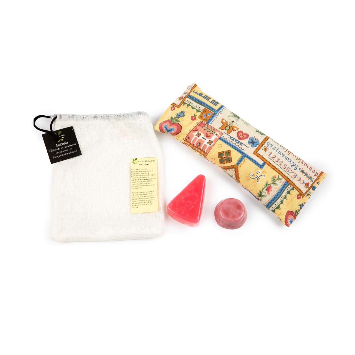 Pack de jabones solidarios y saco térmico Aspimip