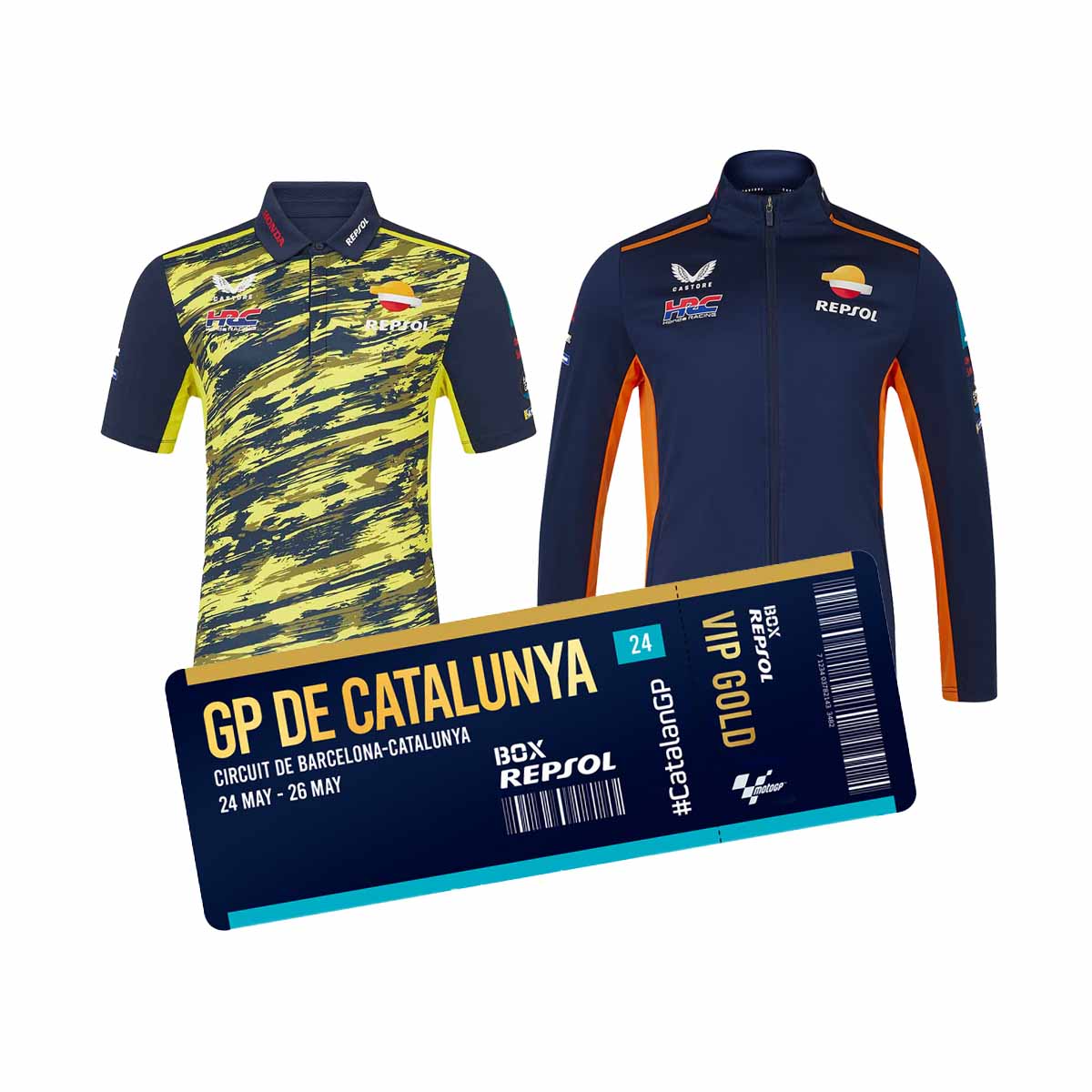 Pack MotoGP Catalunya: entrada VIP Gold + polo Joan Mir + chaqueta