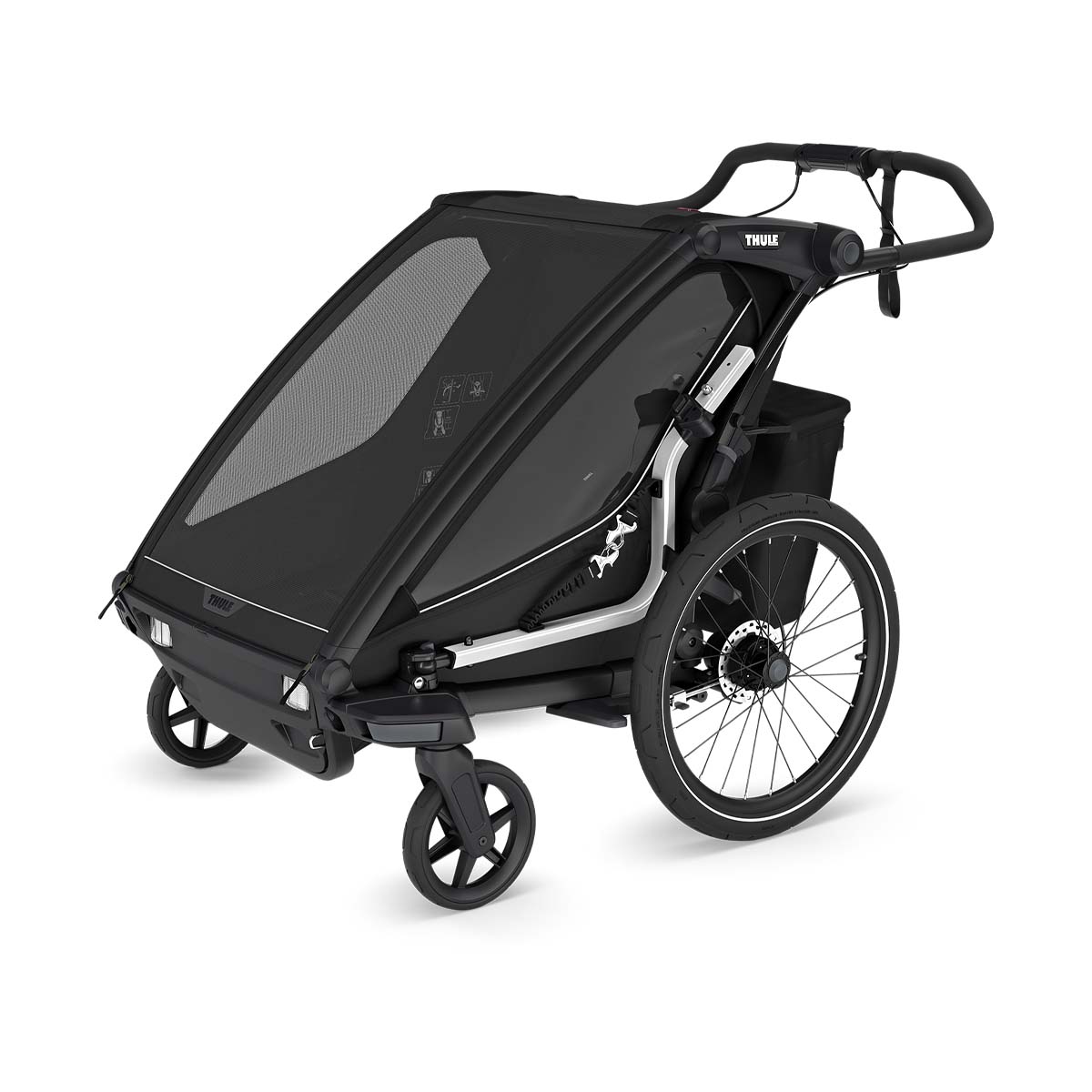 Remolque para bicicleta Thule Chariot Sport 2 Negro doble