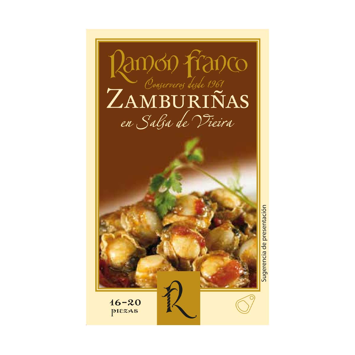 Zamburiñas en salsa de vieira Ramón Franco